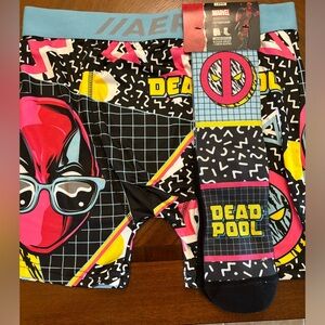 Aeropostale DEADPOOL men’s boxer briefs and socks set. NWT Size Large